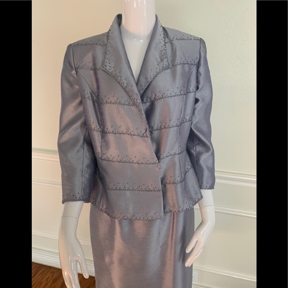 Alex Evenings formal blazer and skirt - Picture 2 of 11